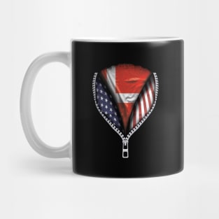 Danish Flag  Denmark Flag American Flag Zip Down - Gift for Danish From Denmark Mug